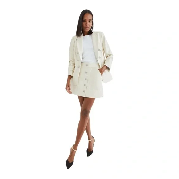 Veronica Beard Beacon Dickey Jacket Ecru NWT